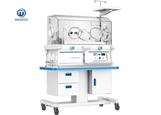 Incubadora de la puerta doble para los bebés humanos con la barandilla