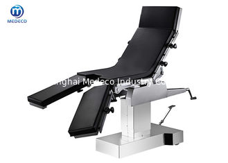Mesa de operaciones médica hidráulica del manual para la operación de la cirugía con la pantalla anestésica