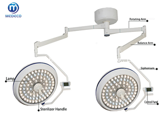 El techo médico del doble del LED montó la luz médica quirúrgica de funcionamiento de la lámpara Shadowless