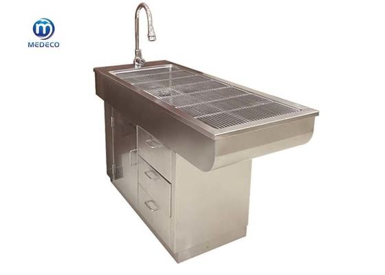 Tabla quirúrgica animal funcional multi del acero inoxidable con dos mercados del agua