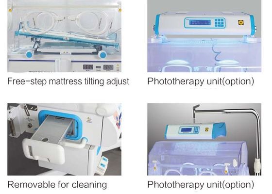 Incubadora neonatal médica para los bebés prematuros con el depósito de la humedad