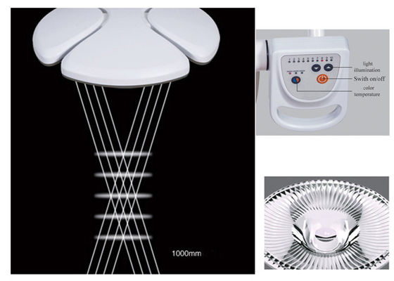 Luz de funcionamiento quirúrgica Shadowless del hospital LED con 72 bulbos